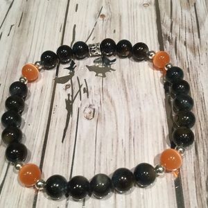 College Inspired Beaded Bracelet